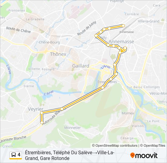 4 Bus Line Map
