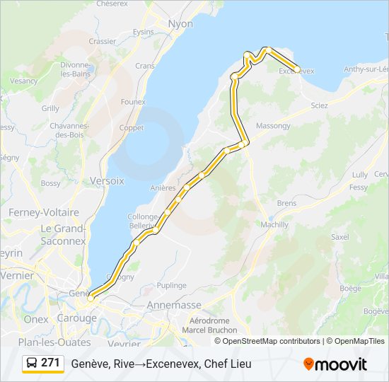 271 Bus Line Map