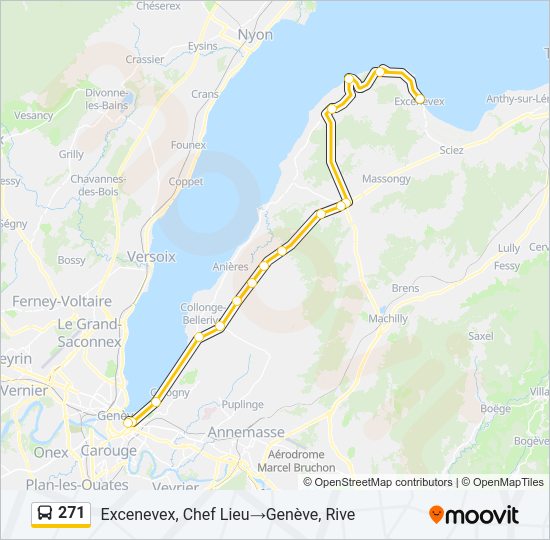 271 Bus Line Map