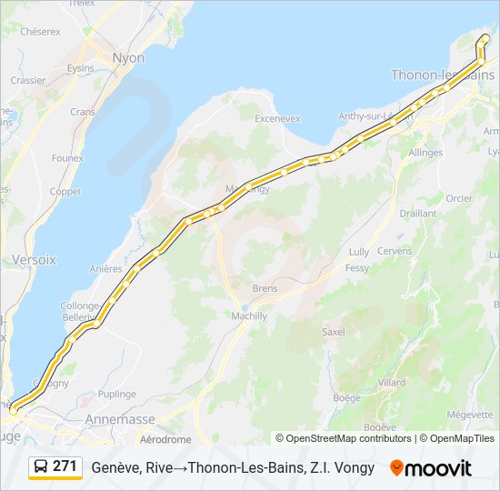 271 Bus Line Map
