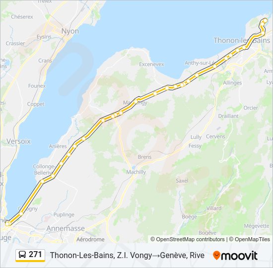 271 Bus Line Map