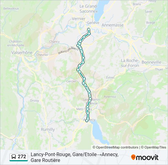 272 Bus Line Map