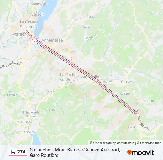 274 Bus Line Map
