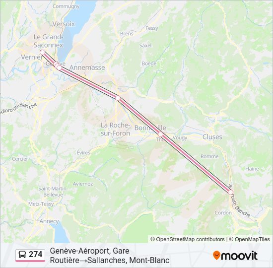 274 Bus Line Map