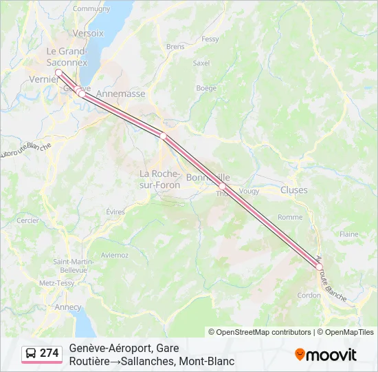 274 Bus Line Map