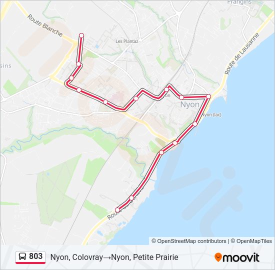 803 Bus Line Map