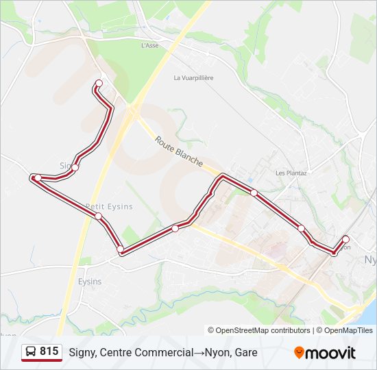 815 Bus Line Map