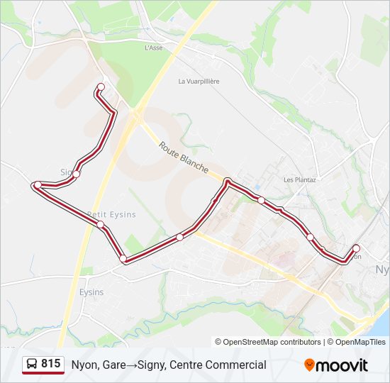 815 Bus Line Map