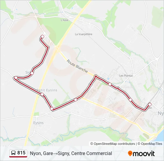 815 Bus Line Map