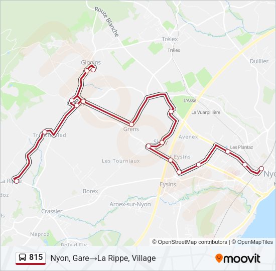 815 Bus Line Map
