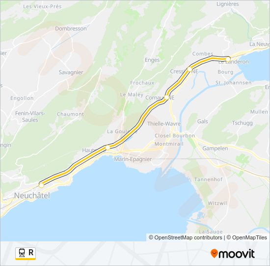 R Train Line Map