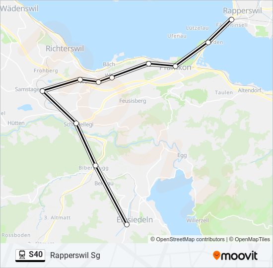 s40 Route Schedules, Stops & Maps Rapperswil Sg (Updated)