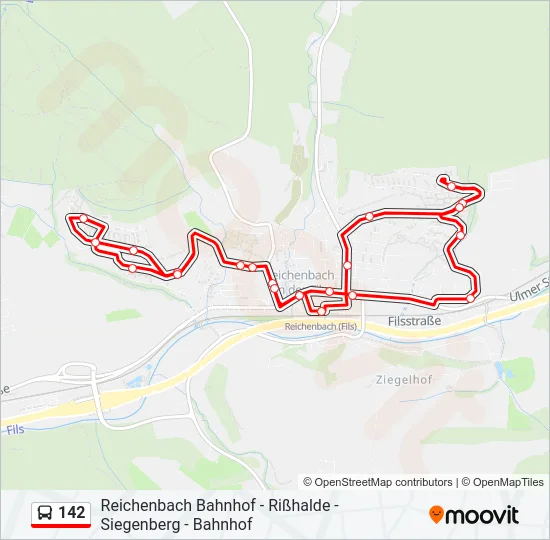 142 Bus Line Map