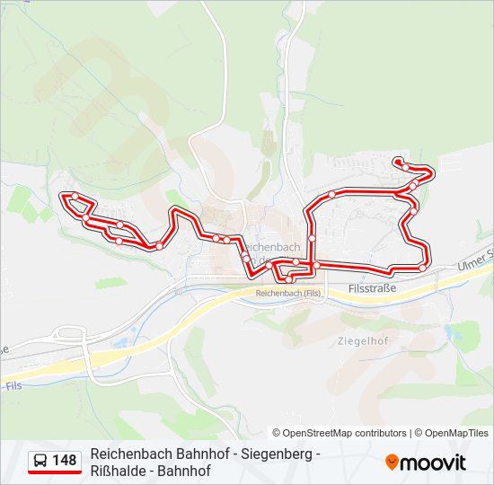 148 Bus Line Map