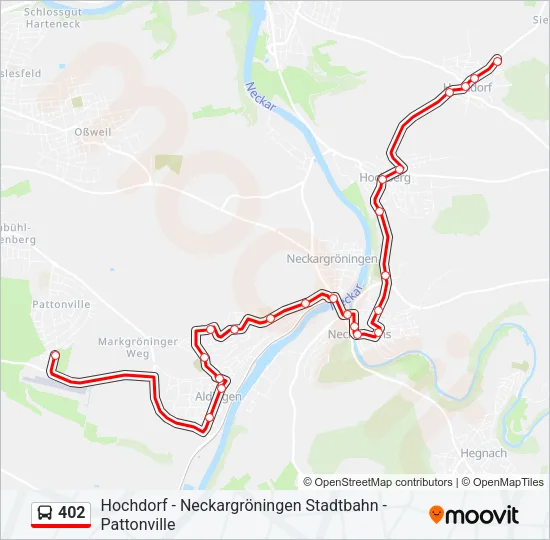 402 Bus Line Map
