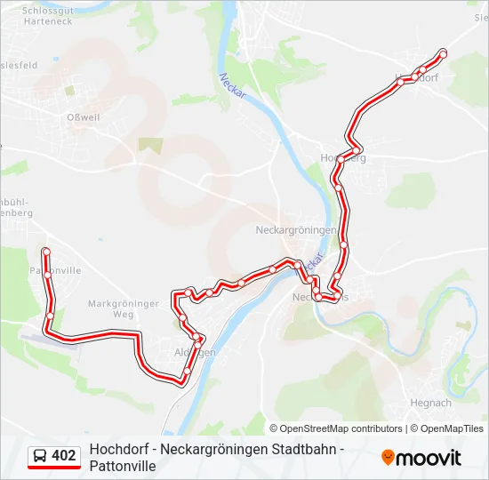 402 Bus Line Map