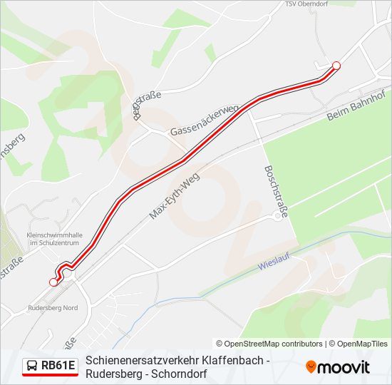 RB61E bus Line Map