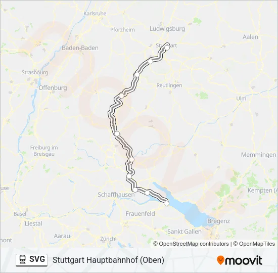 SVG Train Line Map