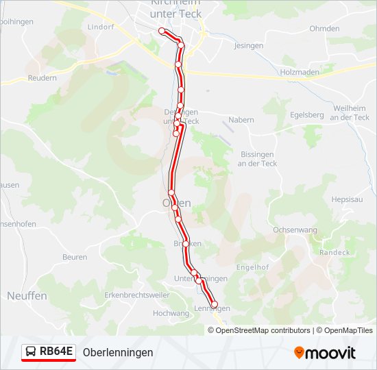 RB64E Bus Line Map