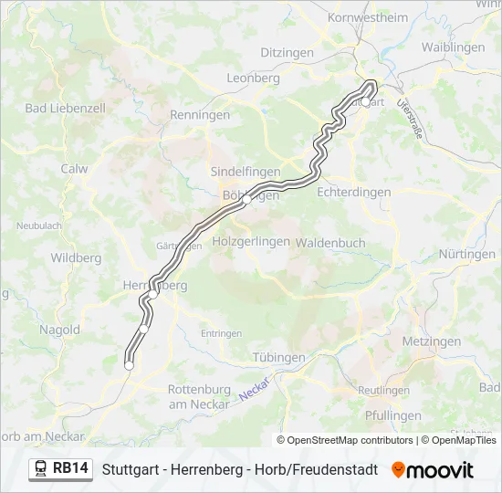 RB14 Train Line Map