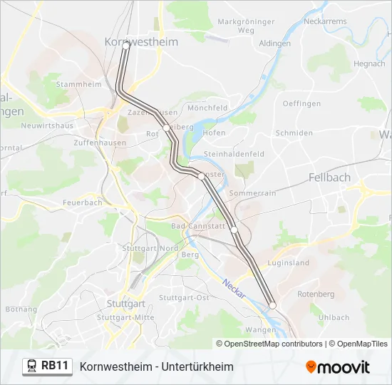 RB11 Train Line Map