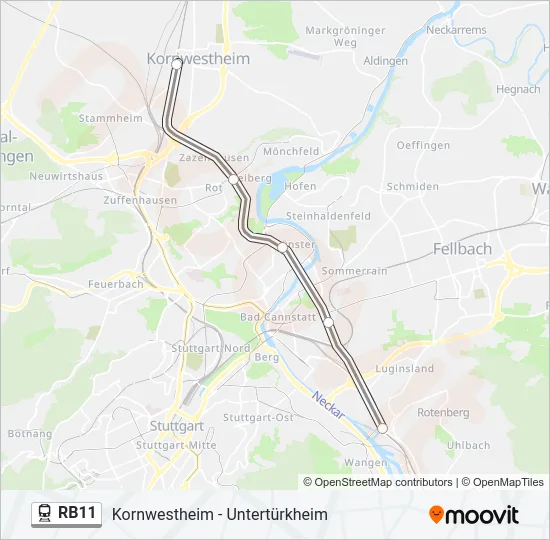 RB11 Train Line Map