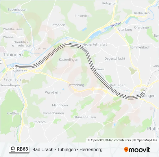 RB63 Train Line Map