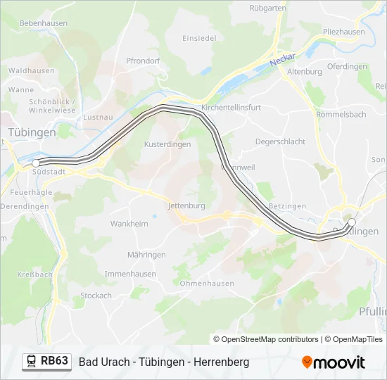 RB63 Train Line Map