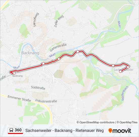 360 Bus Line Map