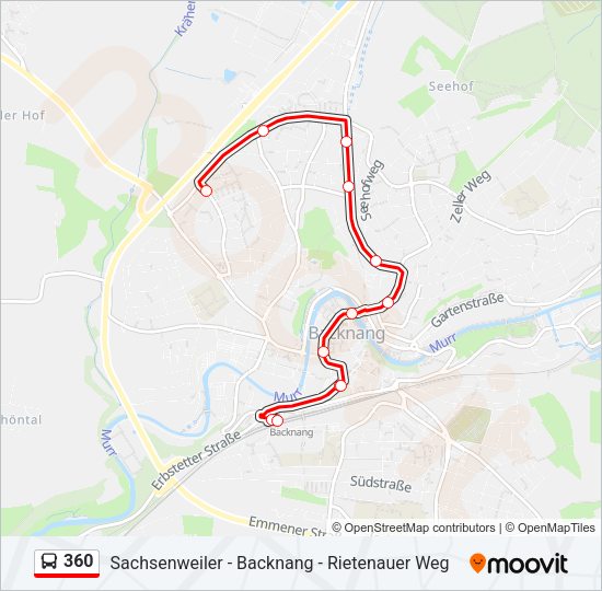 360 Bus Line Map