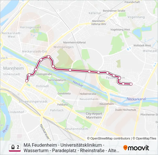 2 Light Rail Line Map