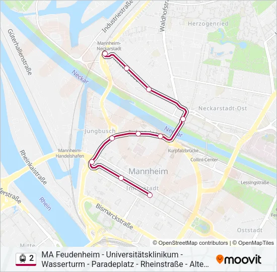 2 Light Rail Line Map