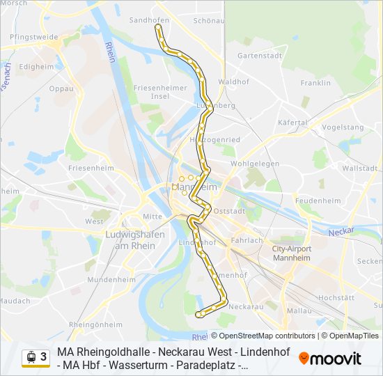 3 light rail Line Map