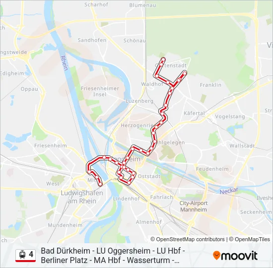 4 Light Rail Line Map