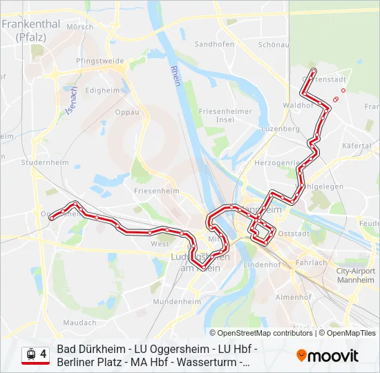 4 Light Rail Line Map