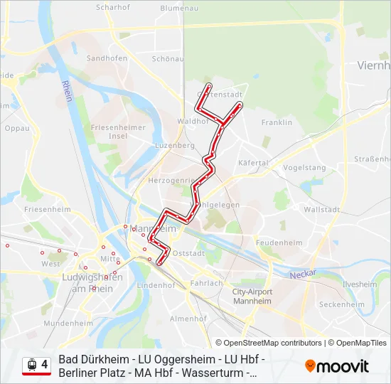4 Light Rail Line Map