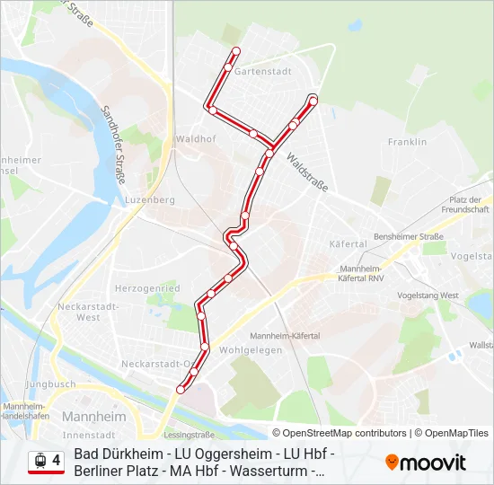 4 Light Rail Line Map