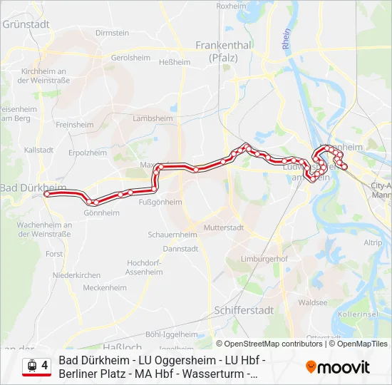 4 Light Rail Line Map