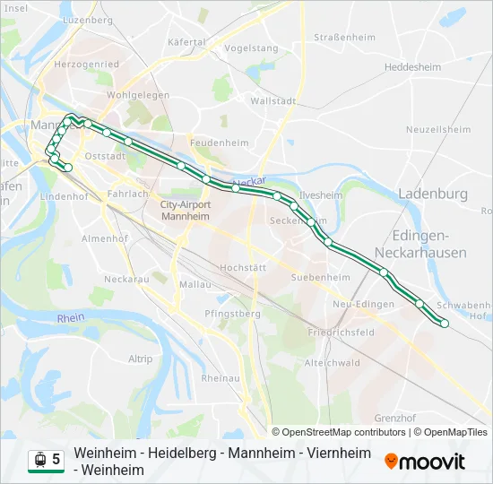5 Light Rail Line Map