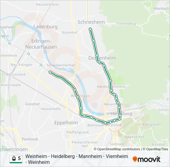 5 Light Rail Line Map