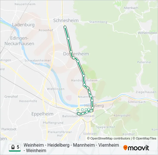 5 Light Rail Line Map