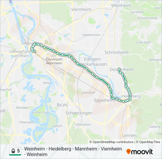 5 Light Rail Line Map