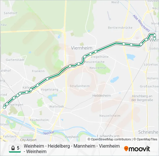 5 Light Rail Line Map