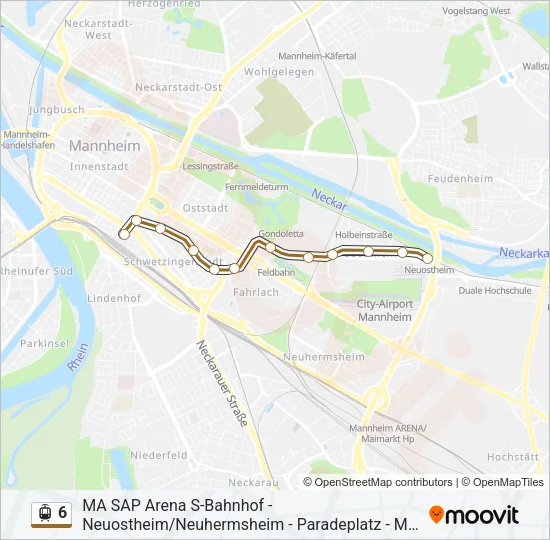 6 Light Rail Line Map