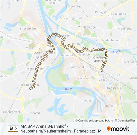 6 Light Rail Line Map