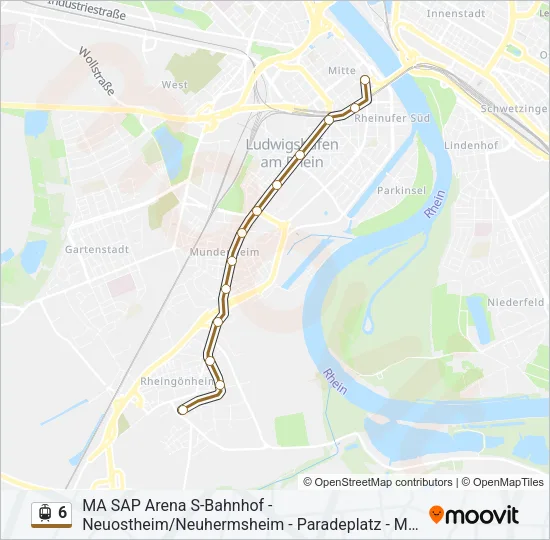 6 Light Rail Line Map