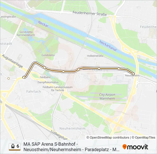 6 Light Rail Line Map