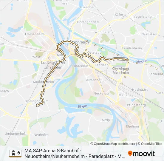 6 Light Rail Line Map