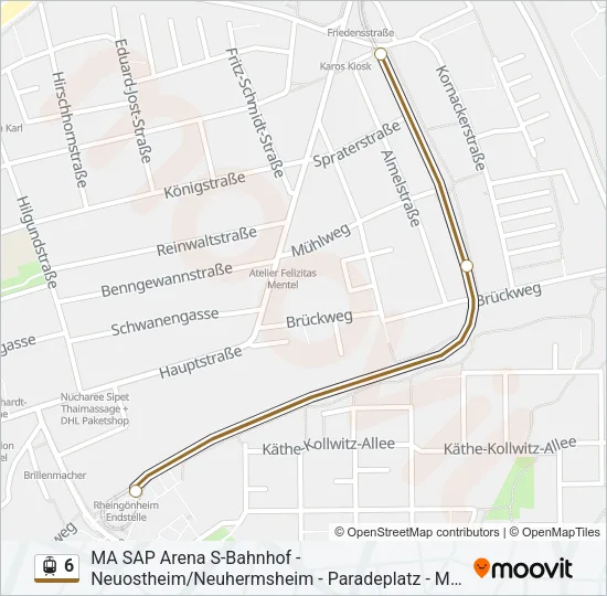6 Light Rail Line Map