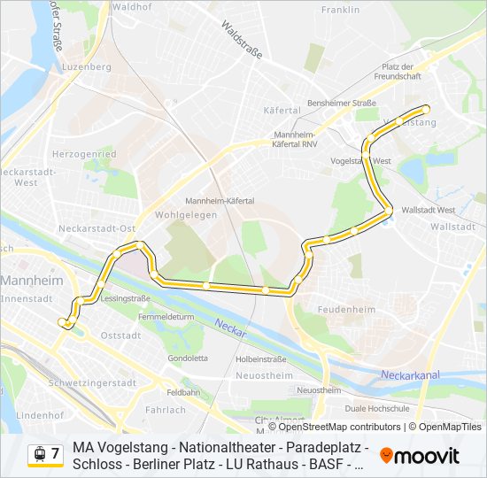 7 light rail Line Map